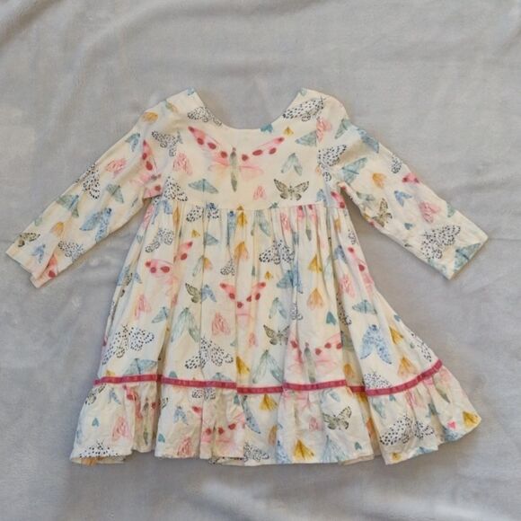 Pink Chicken Other - Pink Chicken New York Coralee Long Sleeve  Moth Print Dress Size 2